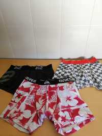 Boxers de Billabong e Quicksilver