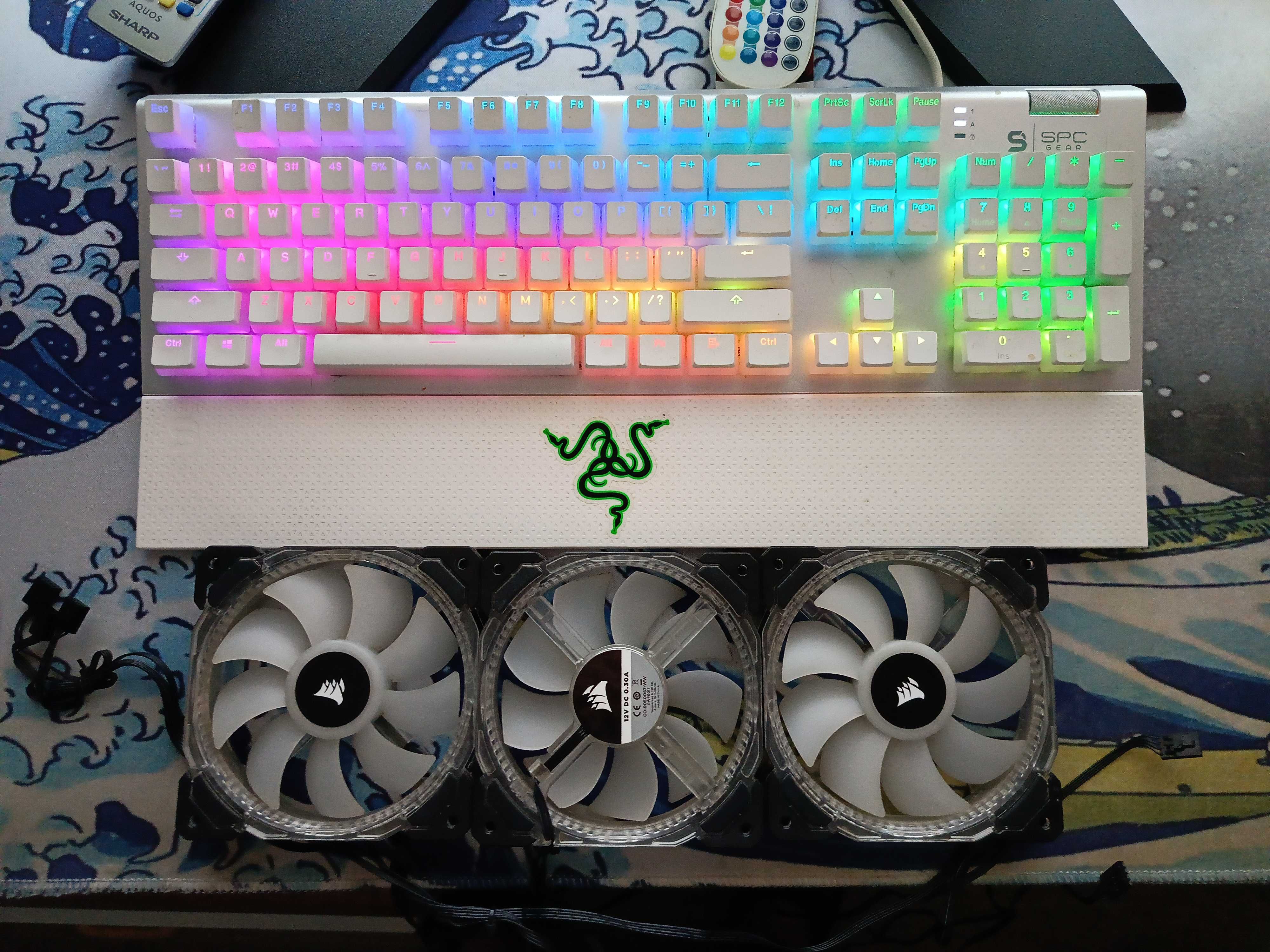 CORSAIR HD 120 mm Pakiet 3 w zestawie RGB LED same wentylatory.