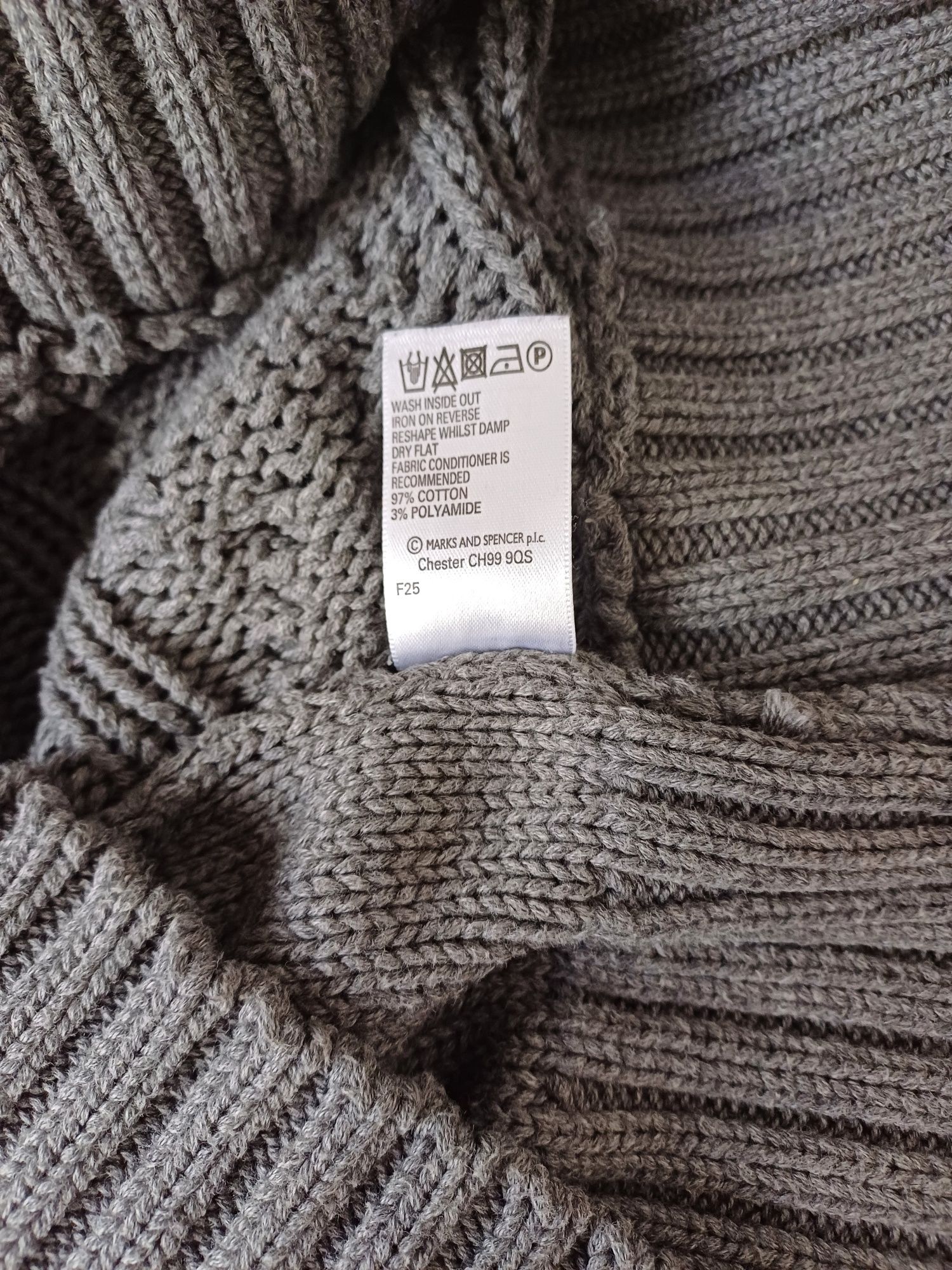 Szary bawełniany sweter 16