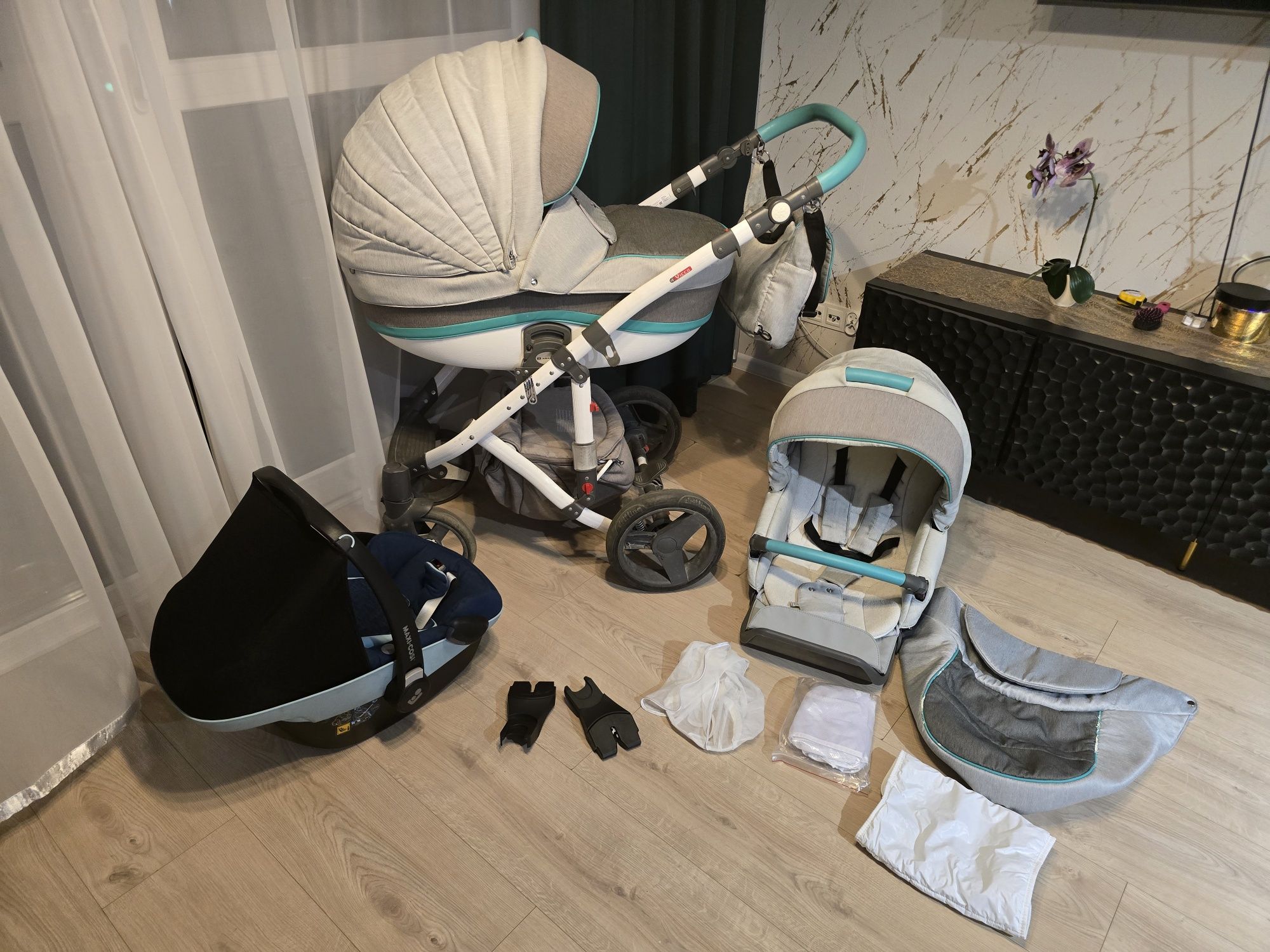 Wozek 3w1 z maxi cosi