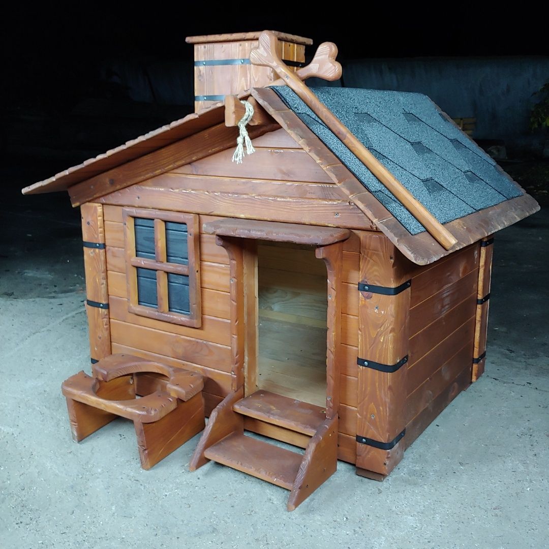 Будка деревянная, домик для собаки