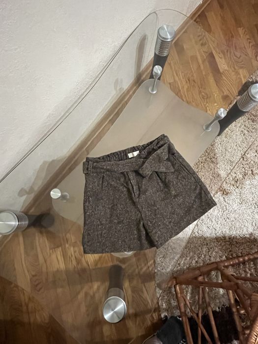 Шерстяні шорти від зара. Zara теплі шорти із завишеною талією