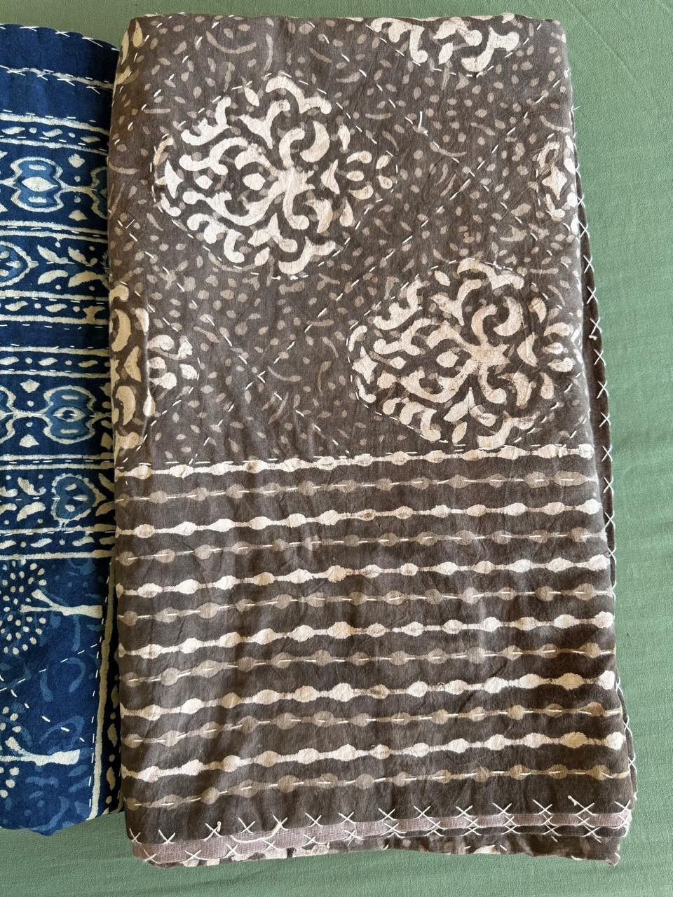 Kapa narzuta bawełniana etno boho Handmade