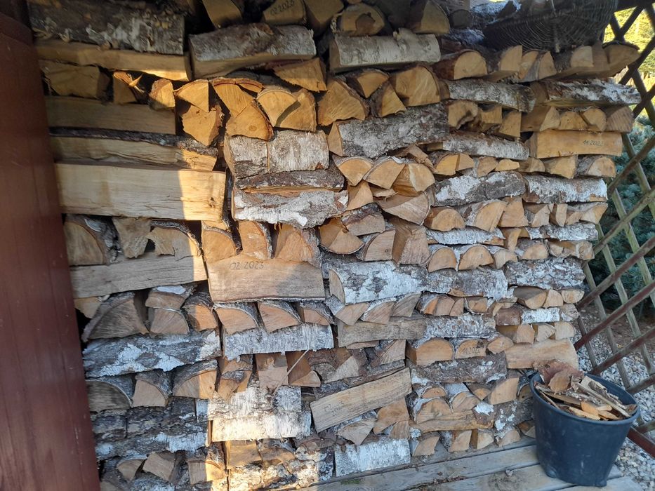 Drewno kominkowe sezonowane brzoza 10 m przestrzennych i sosna 15 m