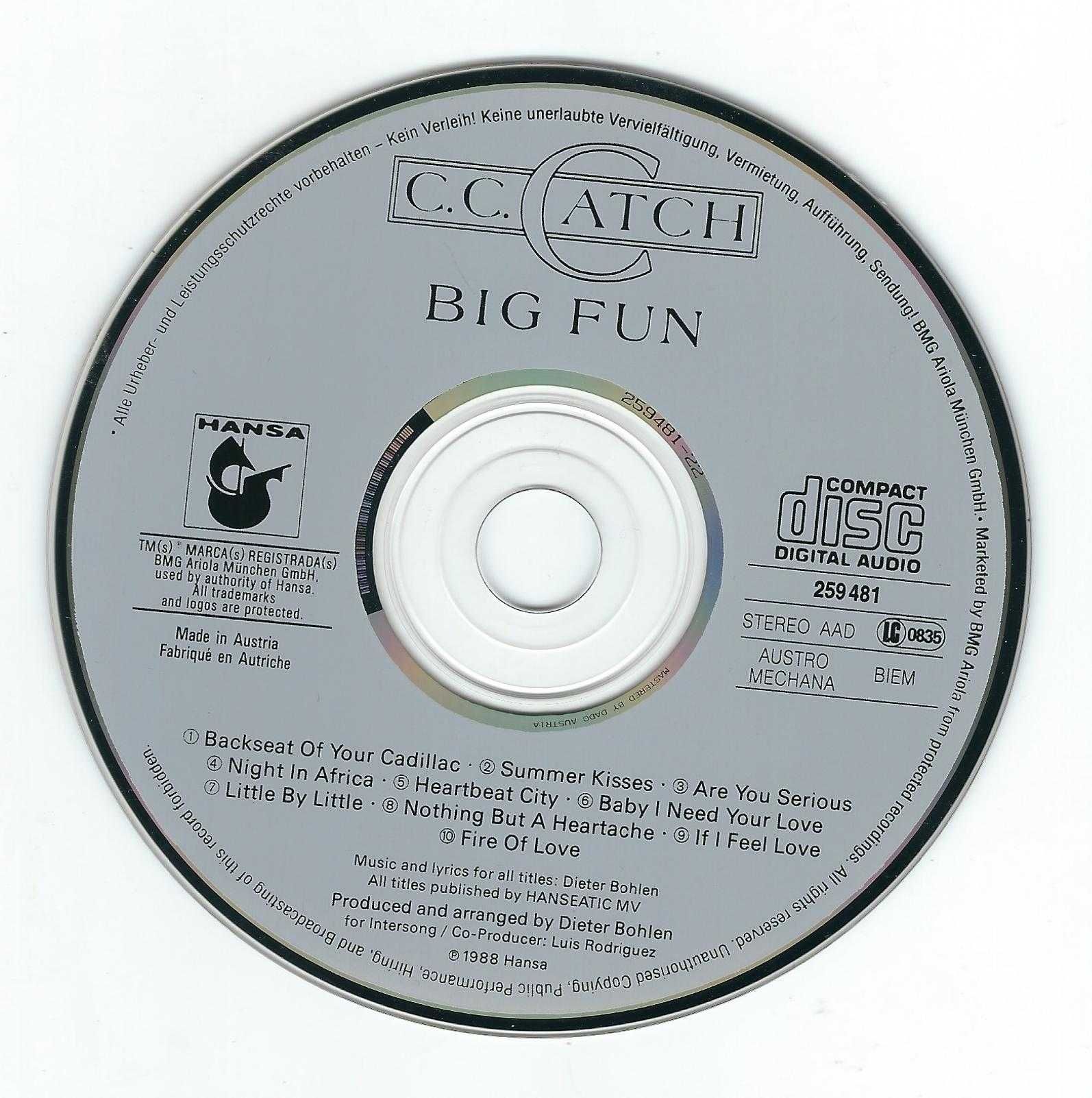 CD C.C. Catch - Big Fun (1988) (Hansa)