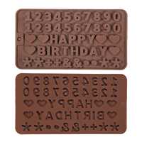 Forma silikonowa litery walentynki urodziny wosk czekoladki nowa