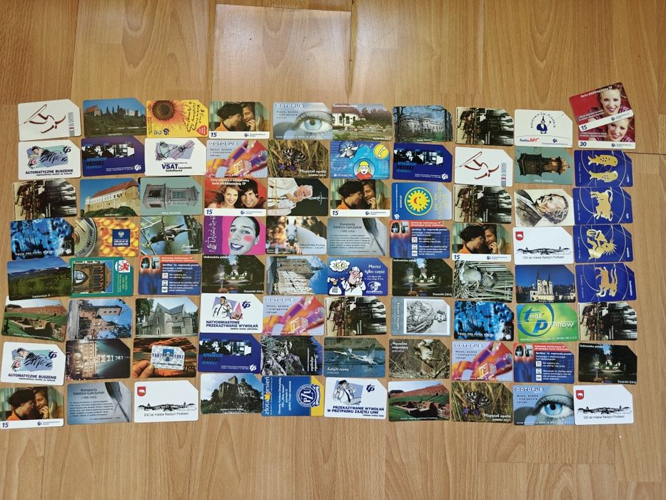 Zestaw 81 kart telefonicznych TP S.A. – kolekcjonerskie, PRL