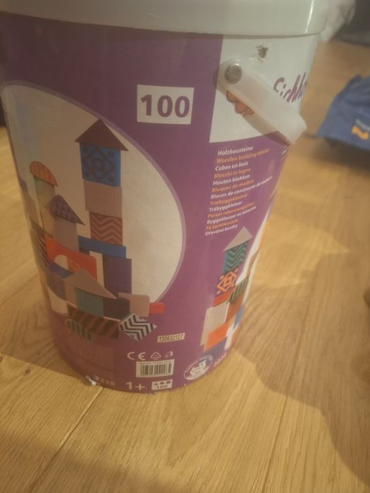 Drewniane klocki Eichhorn 100 sztuk