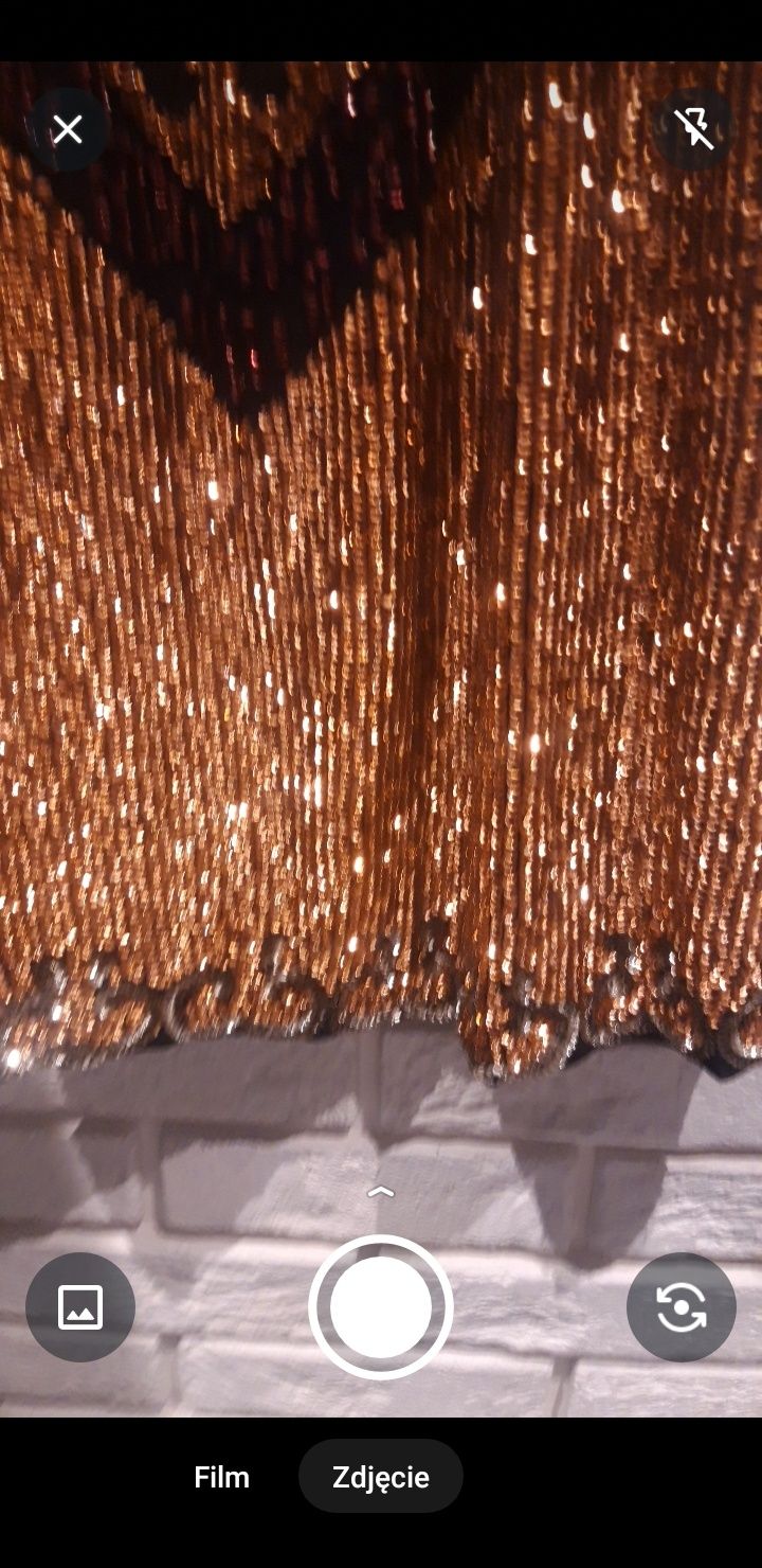 Suknia z cekinami Sylwester piękna River Island rozm 42