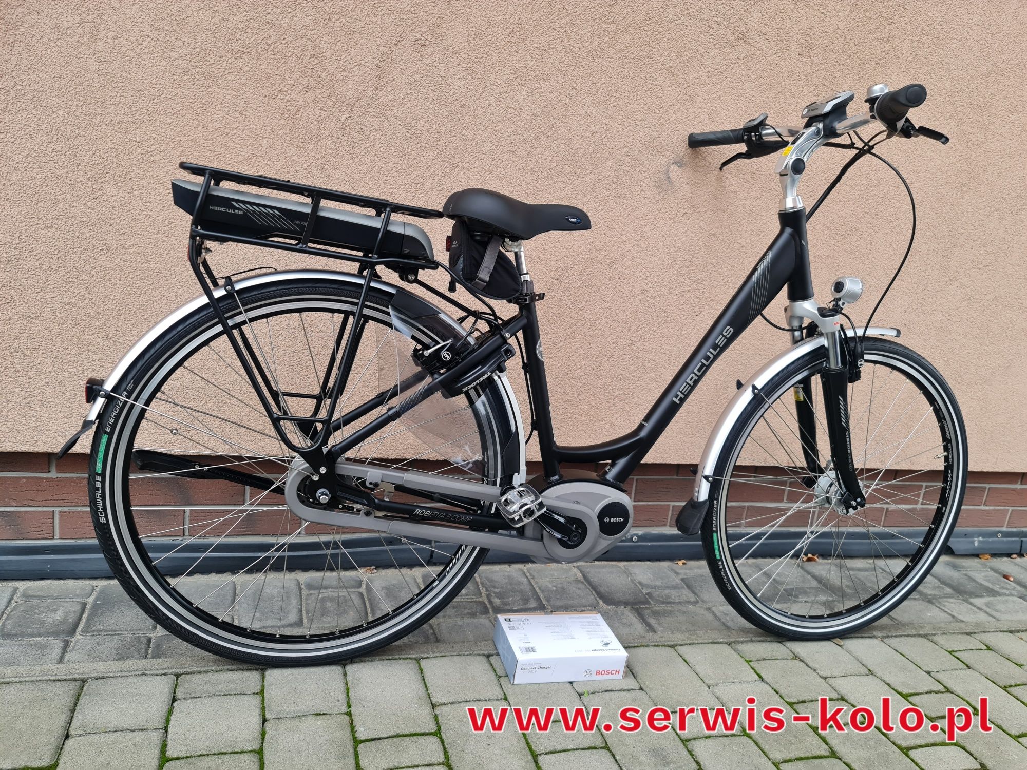 Rower damski damka elektryczny BOSCH HERCULES koła 28 SHIMANO NEXUS