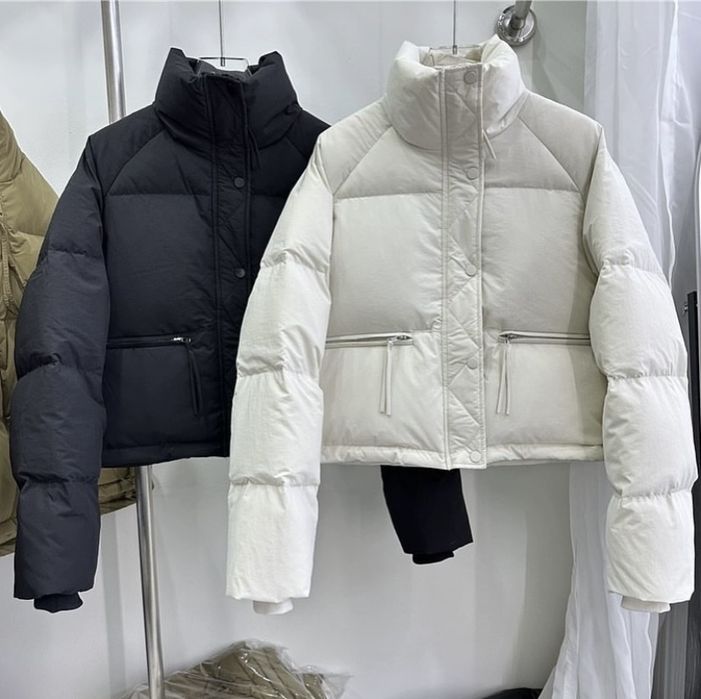 Демісезон зимова куртка вкорочений бомбер пуфер пуховик молодіжні zara
