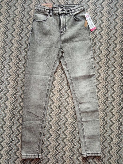 Nowe dziewczęce spodnie dżinsowe, jegginsy, skinny, Pepco, r. 164