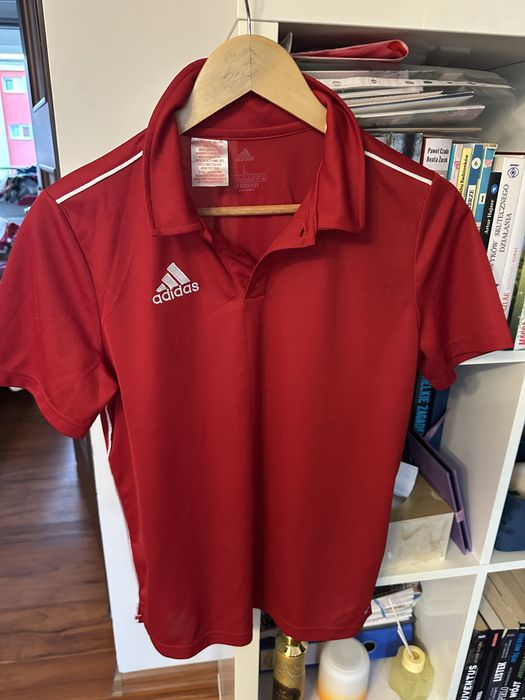 Czerwone polo adidas 164