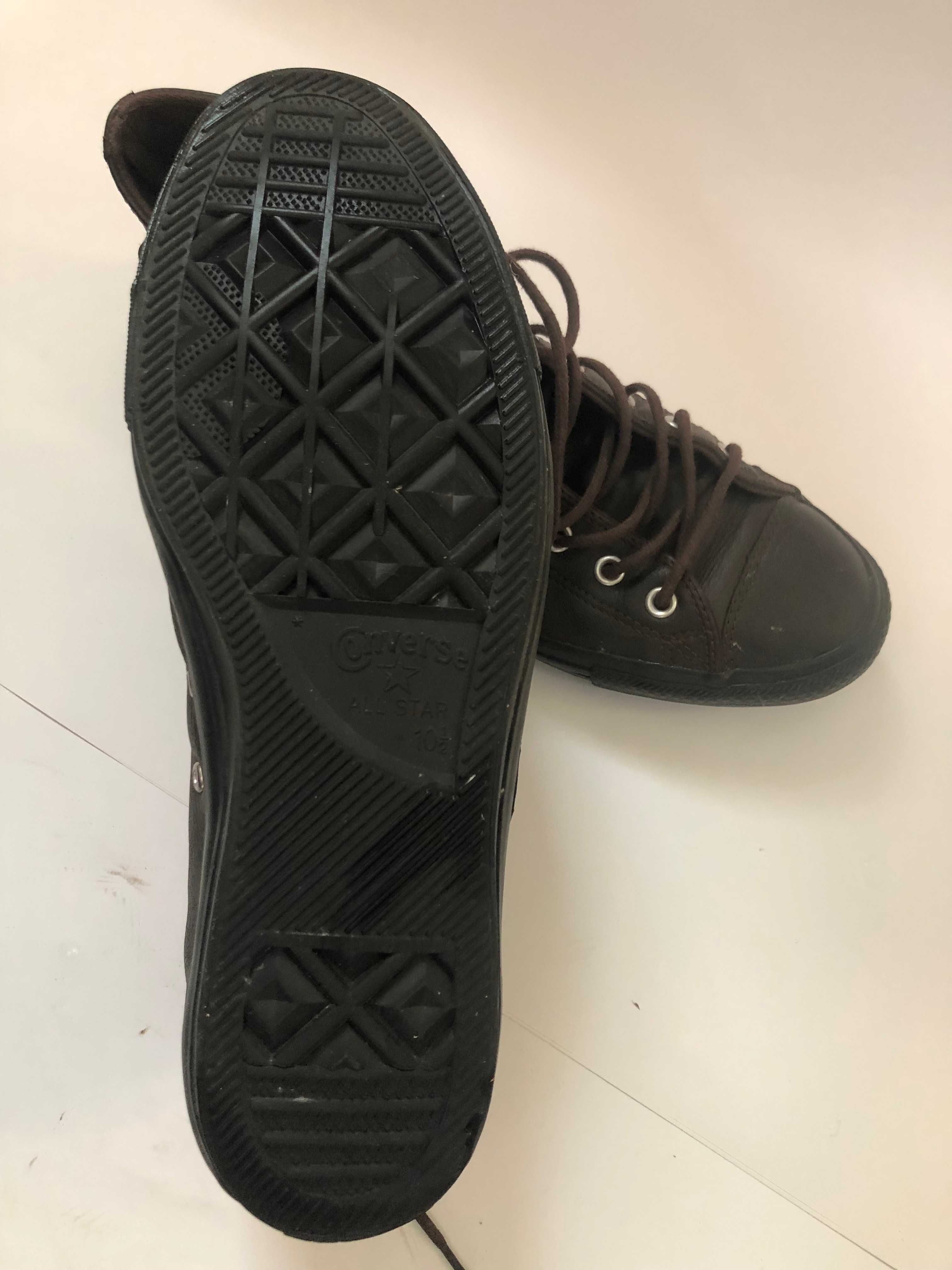 Крутые винтажные мужские кожаные кеды высокие кроссовки Converse