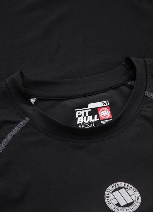 PIT BULL RASHGUARD RASH shortsleeve compression pro plus SMALL LOGO