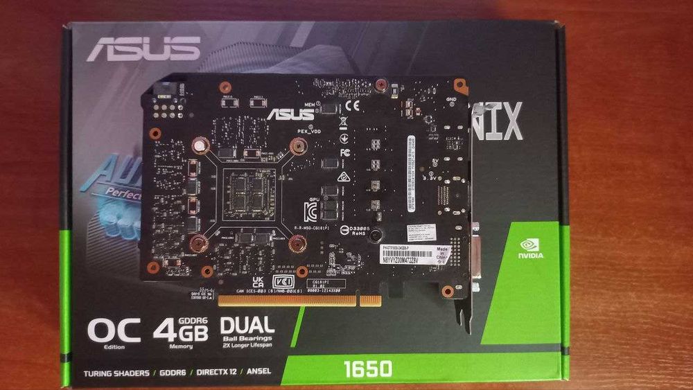 Видеокарта ASUS GeForce GTX 1650 4GB