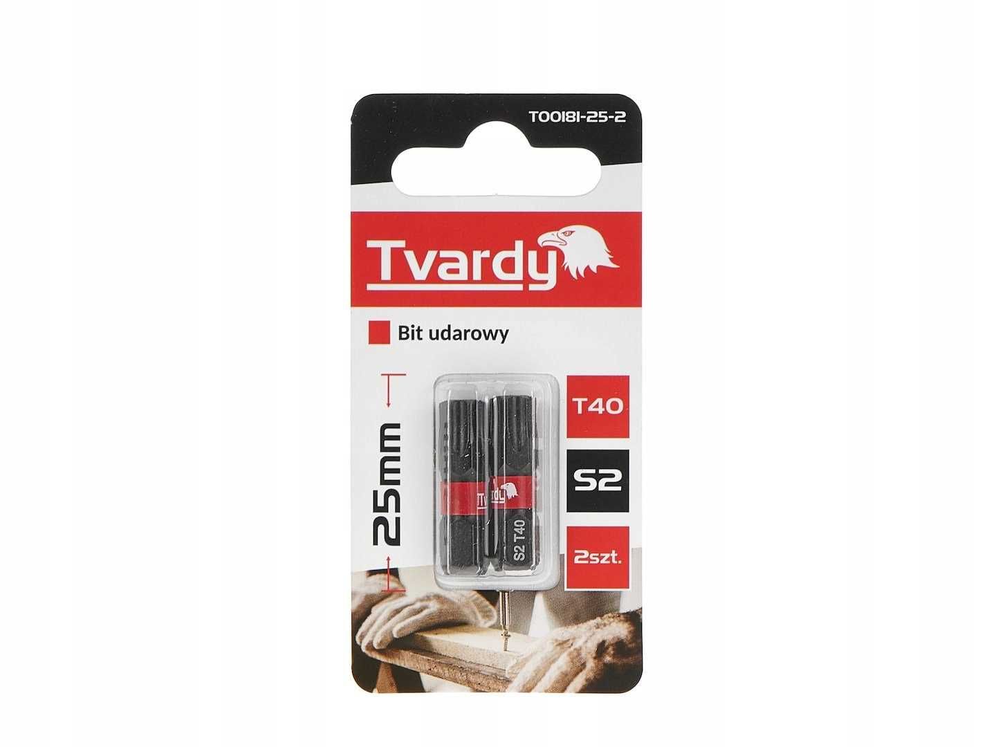 Bit udarowy T40 25mm S2 do wkrętarki 2 szt. Tvardy