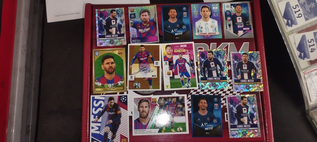 Messi cromos e cards