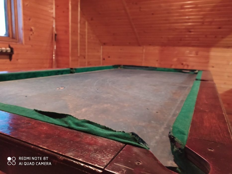 Ремонт,реставрация и перетяжка ,бильярдный стол