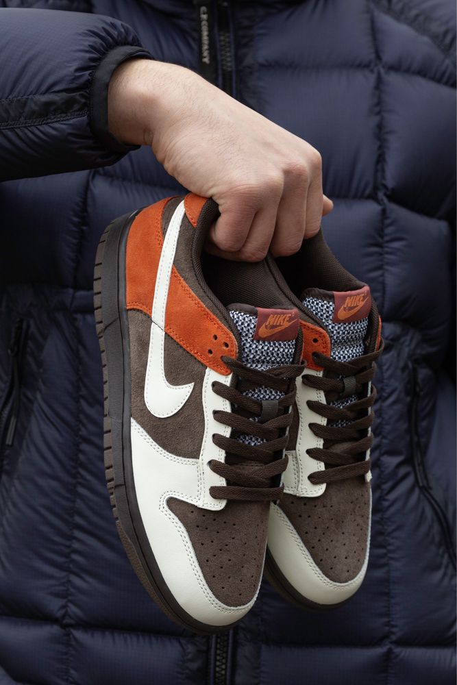 Кроссовки Nike SB Dunk Velvet Brown and Rugged Orange