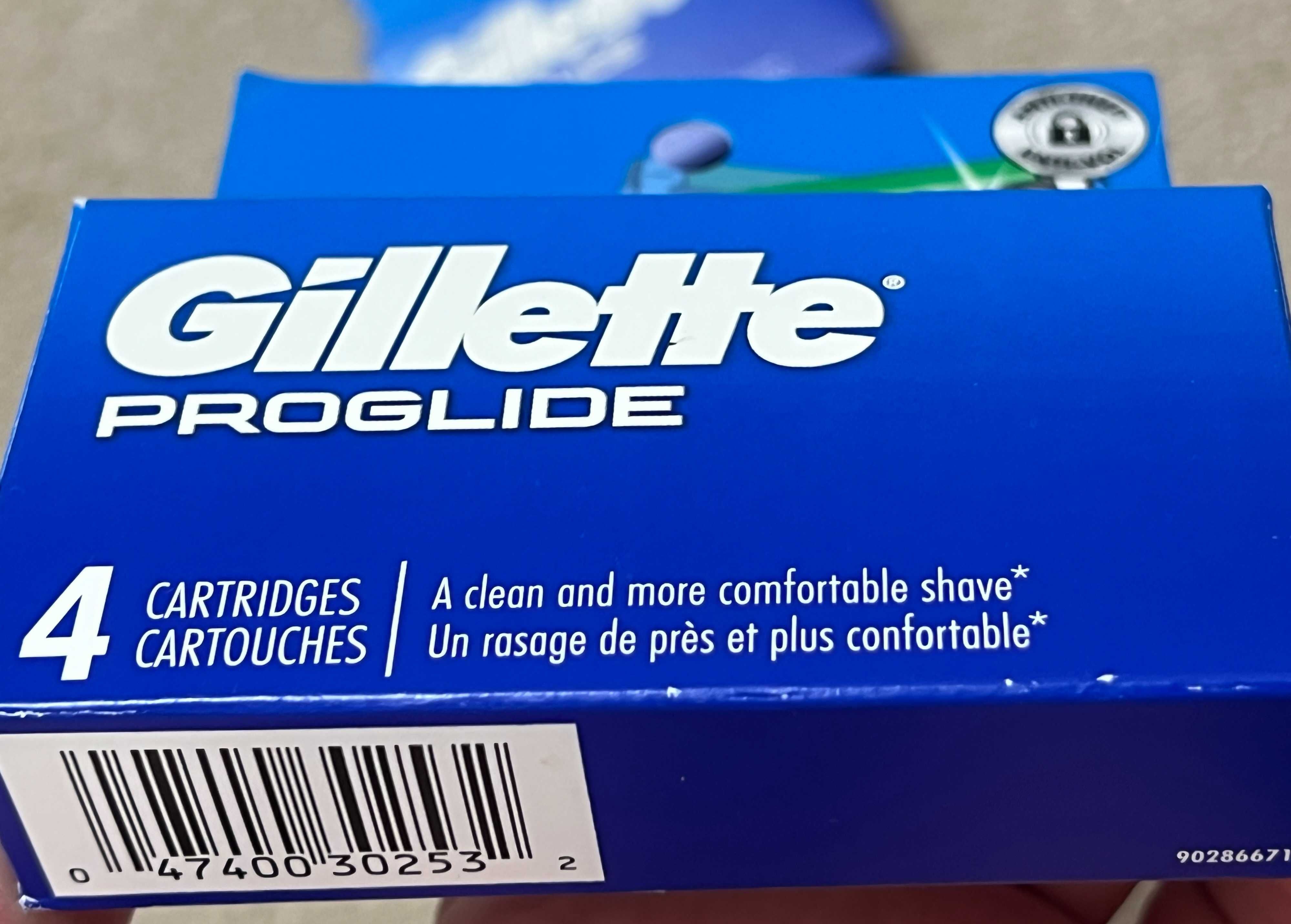 100% Оригинал США Gillette Proglide Chill ProShield Fusion 4шт