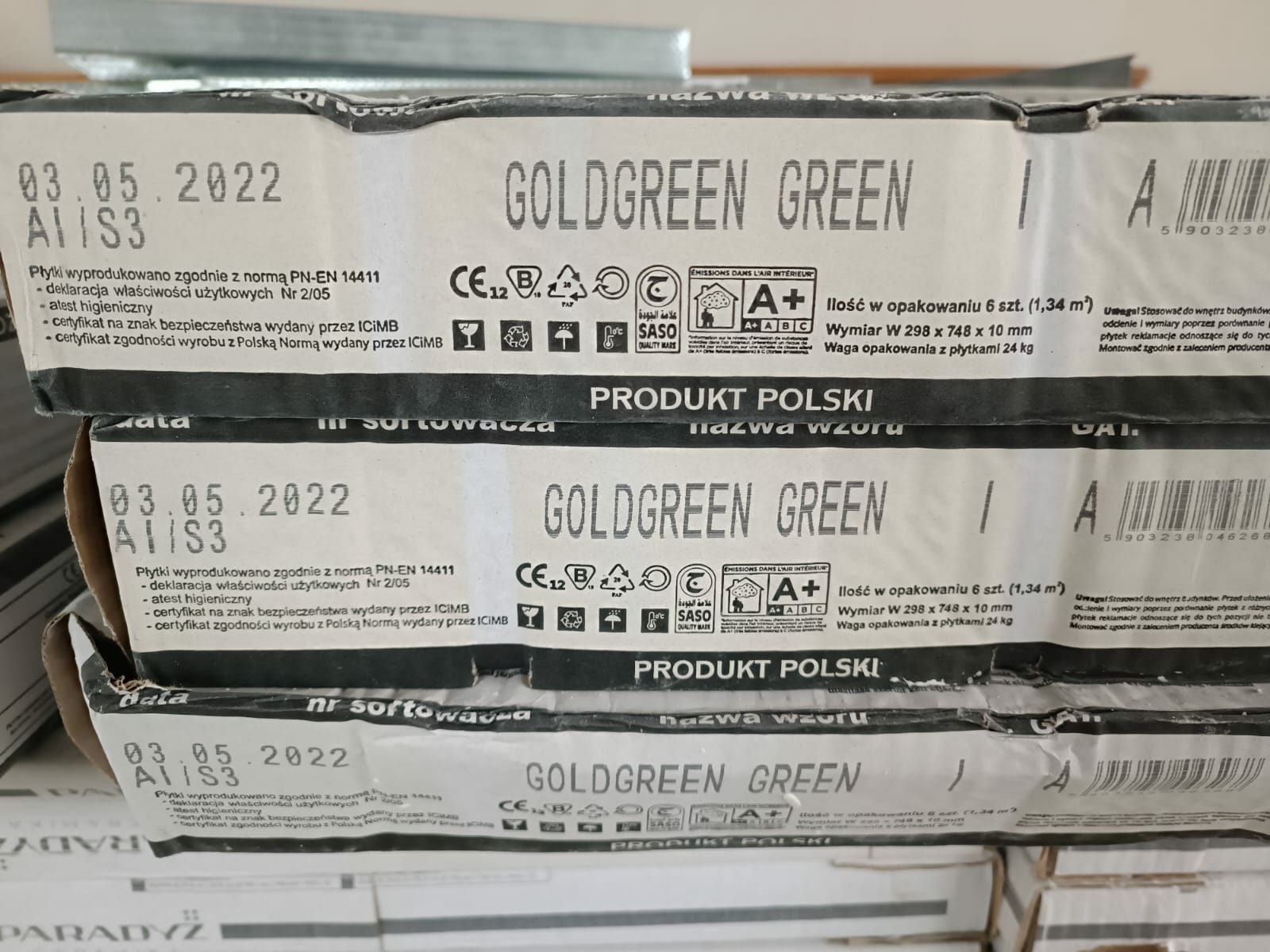 Płytka ścienna Tubądzin Goldgreen