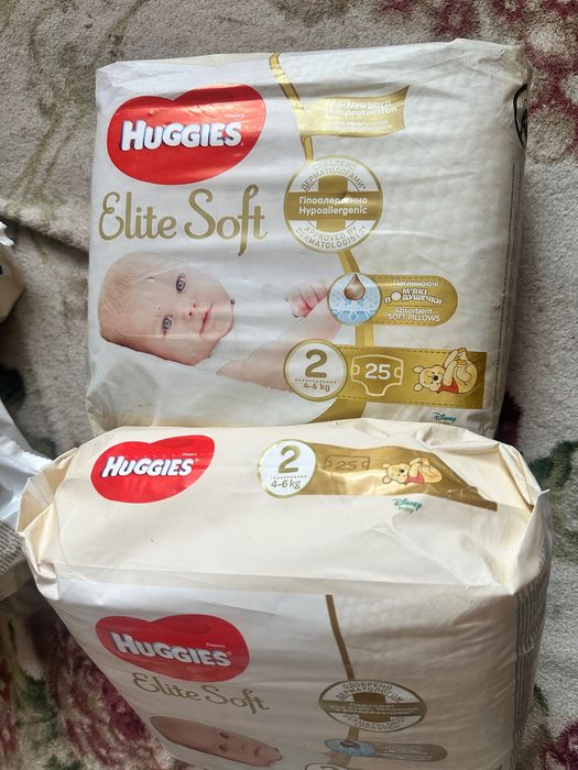 Підгузки хагіс Huggies розмі 1 та розмір 2