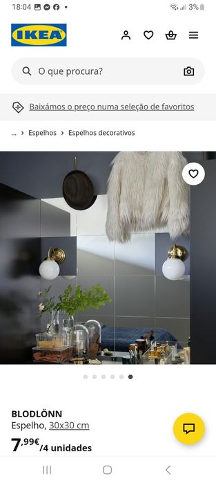 Espelhos ikea 4 versateis