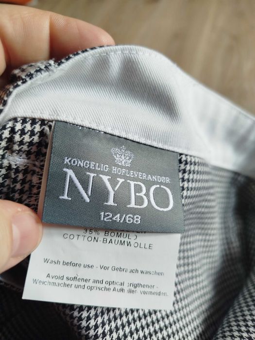 Męskie spodnie w kratę Nybo plus size