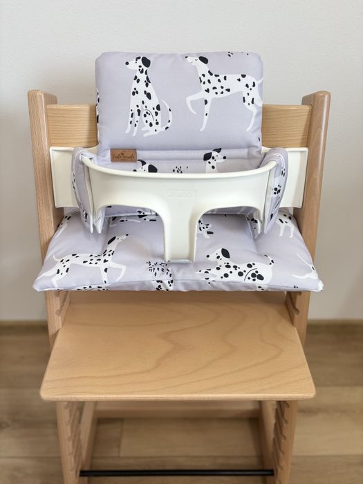 Poduszki wodoodporne do Stokke Tripp Trapp 2w1 dalmatyńczyki pokrowce