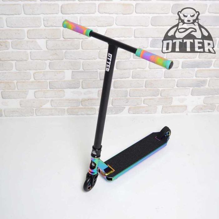 Самокат трюковый OTTER H09 неохром • для трюков • руль алюминий