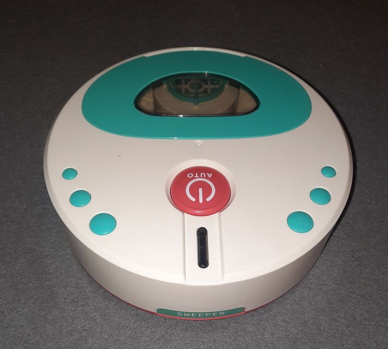 Odkurzacz zabawka działa jeździ świeci okrągły