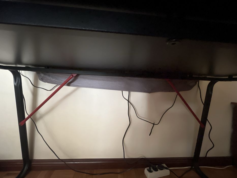 Secretária p/gaming, preto 140x80cm