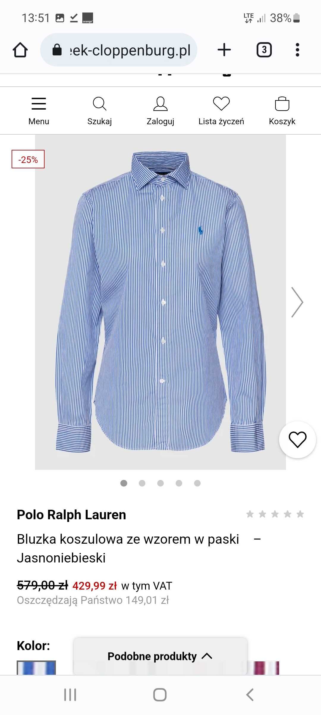 Polo Ralph Lauren damska koszula