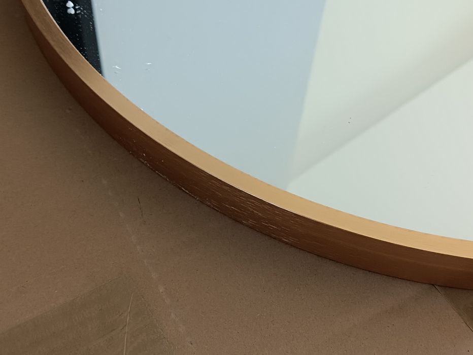 Lustro wiszące owalne złoto szczotkowane 50x100 nowe