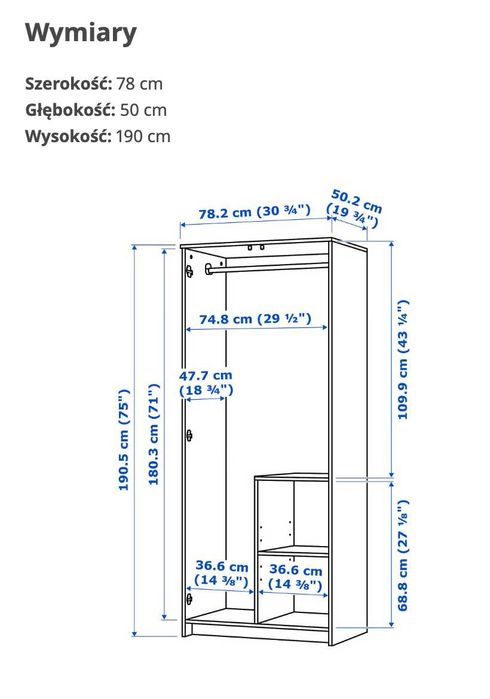 Szafa brimnes IKEA