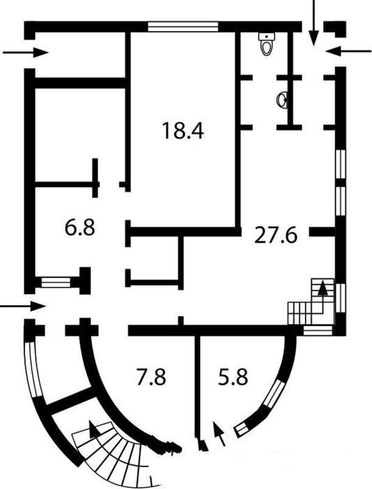 Дом в коттеджном городке с выходом на воду, Козин, Дамба