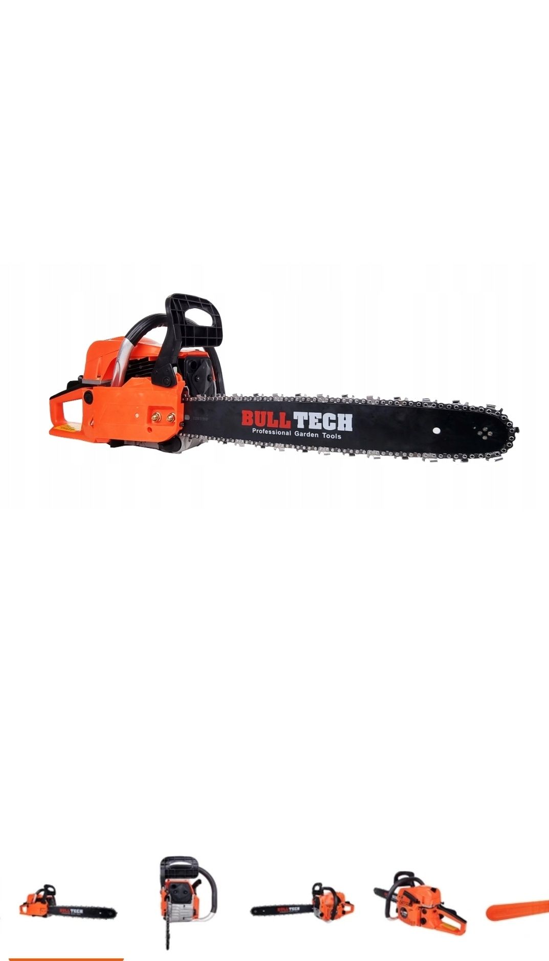 Piła spalinowa BULL TECH 2x łańcuch 2x prowadnica plus 2x starter najw
