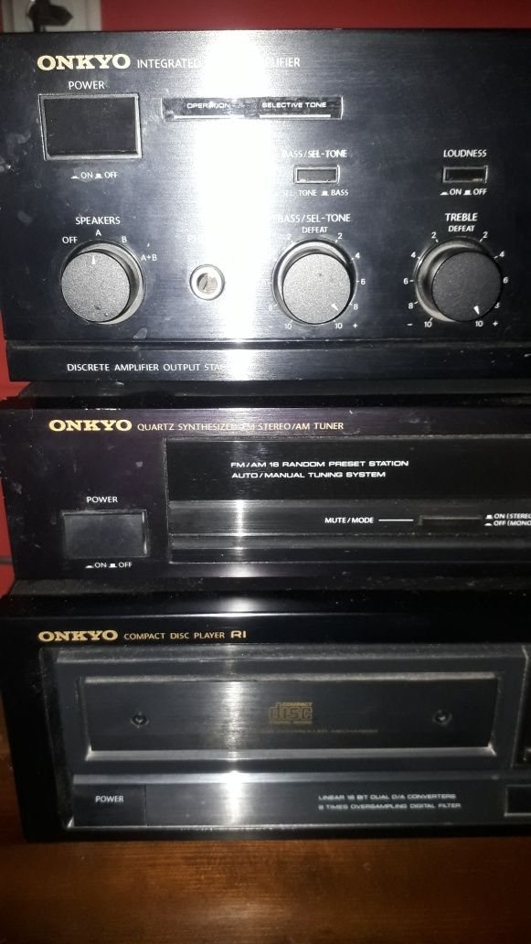 Onkyo zestaw amplituner,wzmacniacz ,Cd A-8430,T-4430,DX-6640