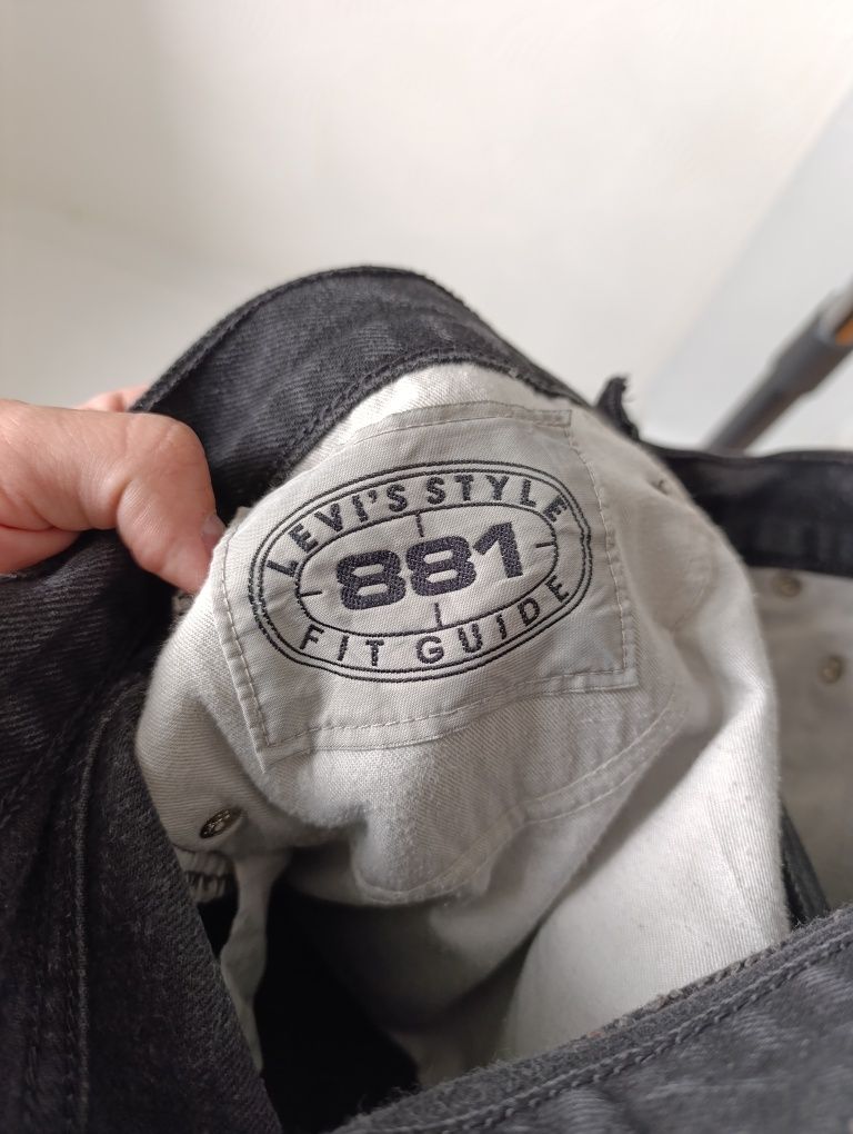 Винтажные джинсы levis 881 501 с высокой посадкой