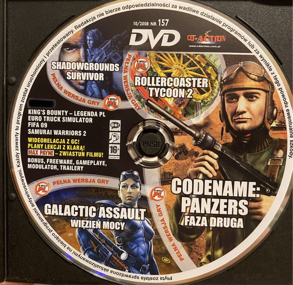 Gry PC CD-Action DVD nr 157: Codename: Panzers, Rollercoaster Tycoon 2