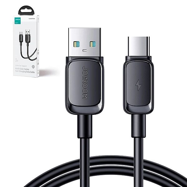 Kabel Joyroom Multi-Color Series A14 USB-A / USB-C 3A 1.2 m - czarny