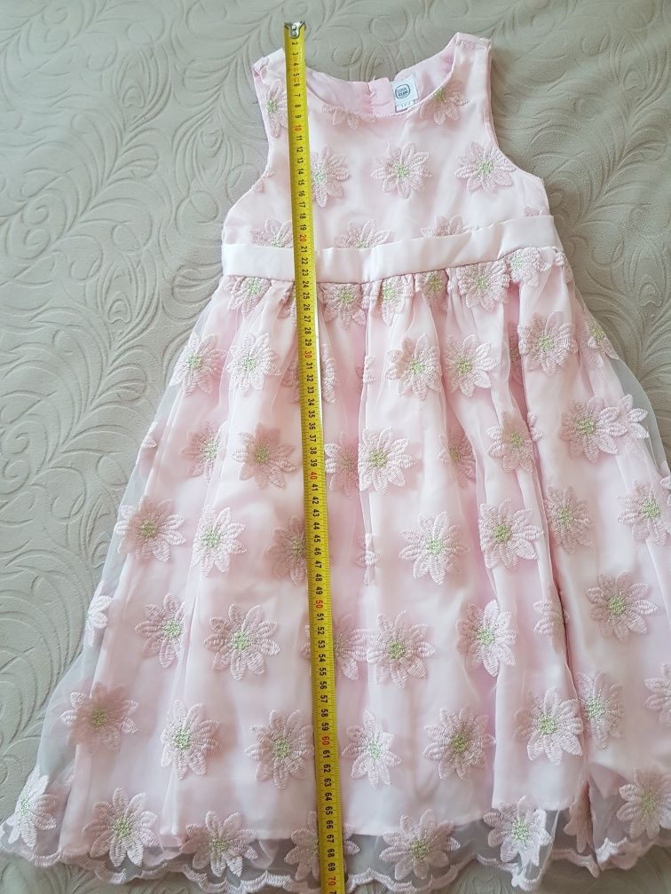 Różowa elegancka sukienka r. 122, Smyk