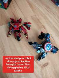 Klocki w stylu LEGO kapitan Ameryka iron Man Marvel