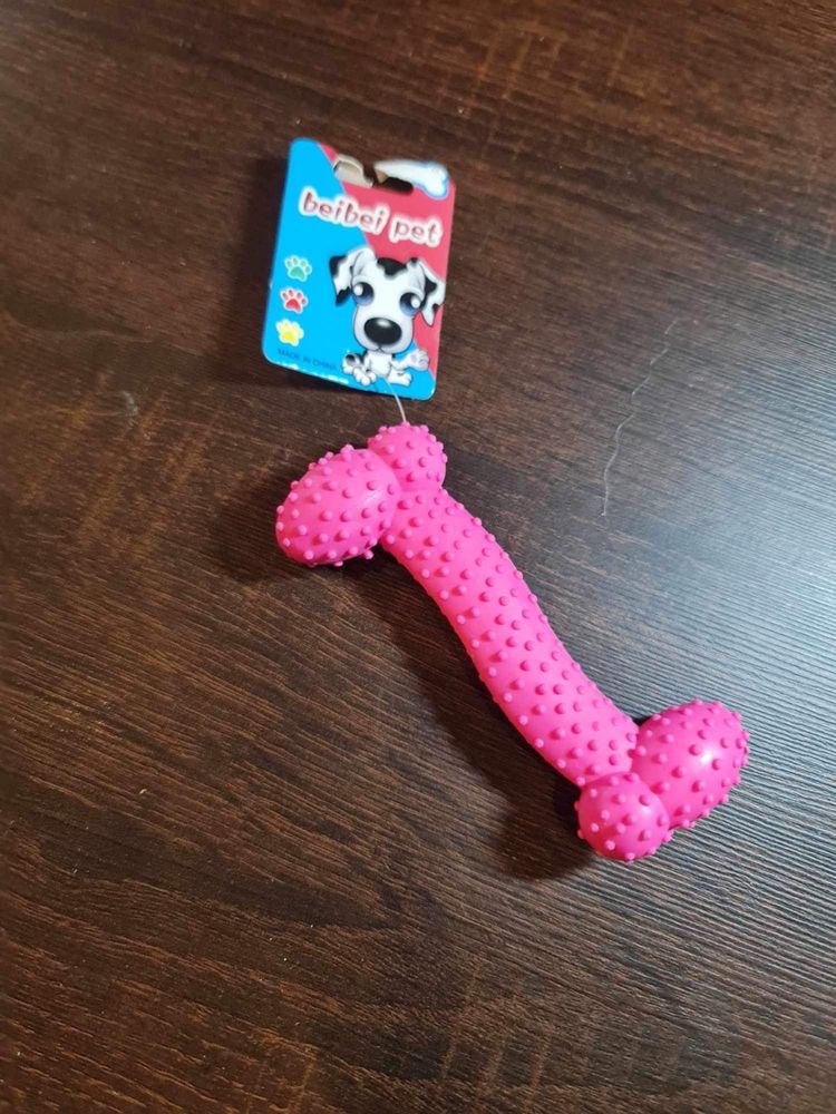Zabawka dla psa gumowa kosc 10cm