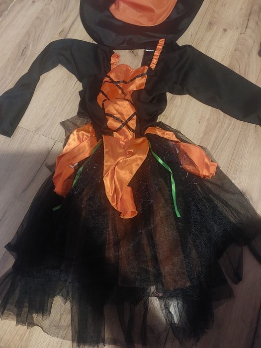 Strój czarownicy dla dziewczynki ok 134-140 cm