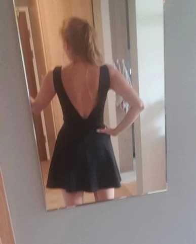 czarna sexy sukienka
