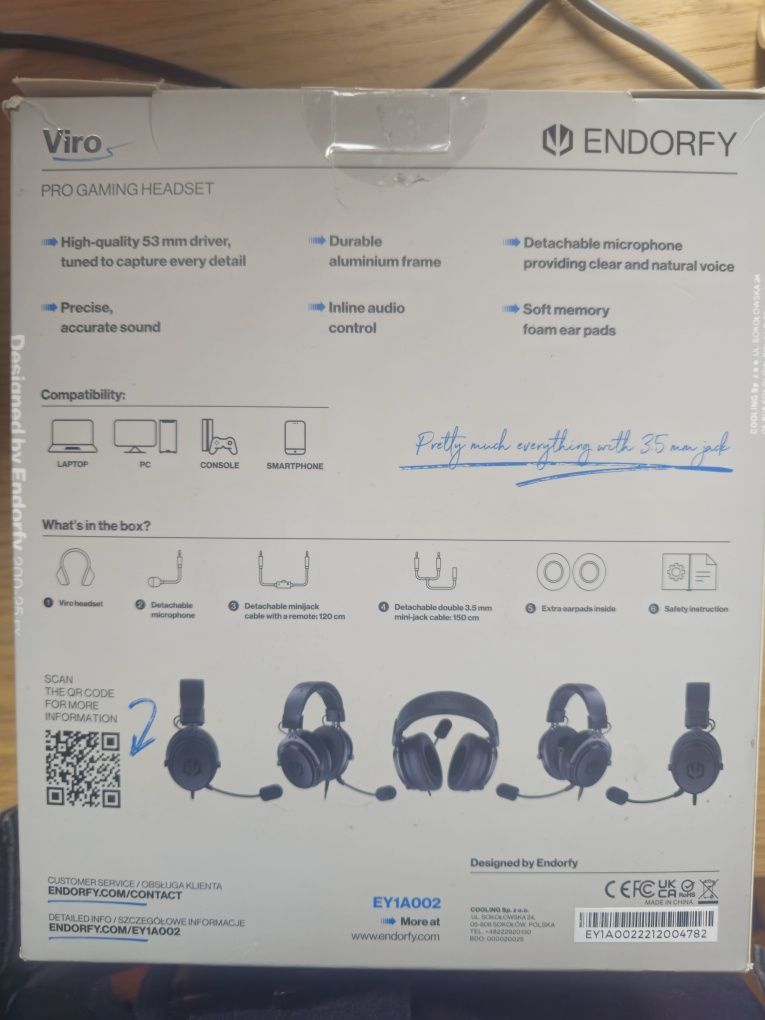 Sluchawki przewodowe ENDORFY Viro