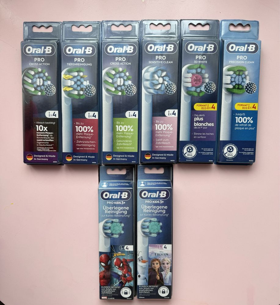 Насадки до електричної зубної щітки Oral-B Cross Action запаски, щетки