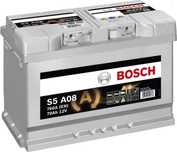 Автомобильный аккумулятор Bosch AGM 6СТ-70 (S5A080) 70 Ач (-/+) Euro 7